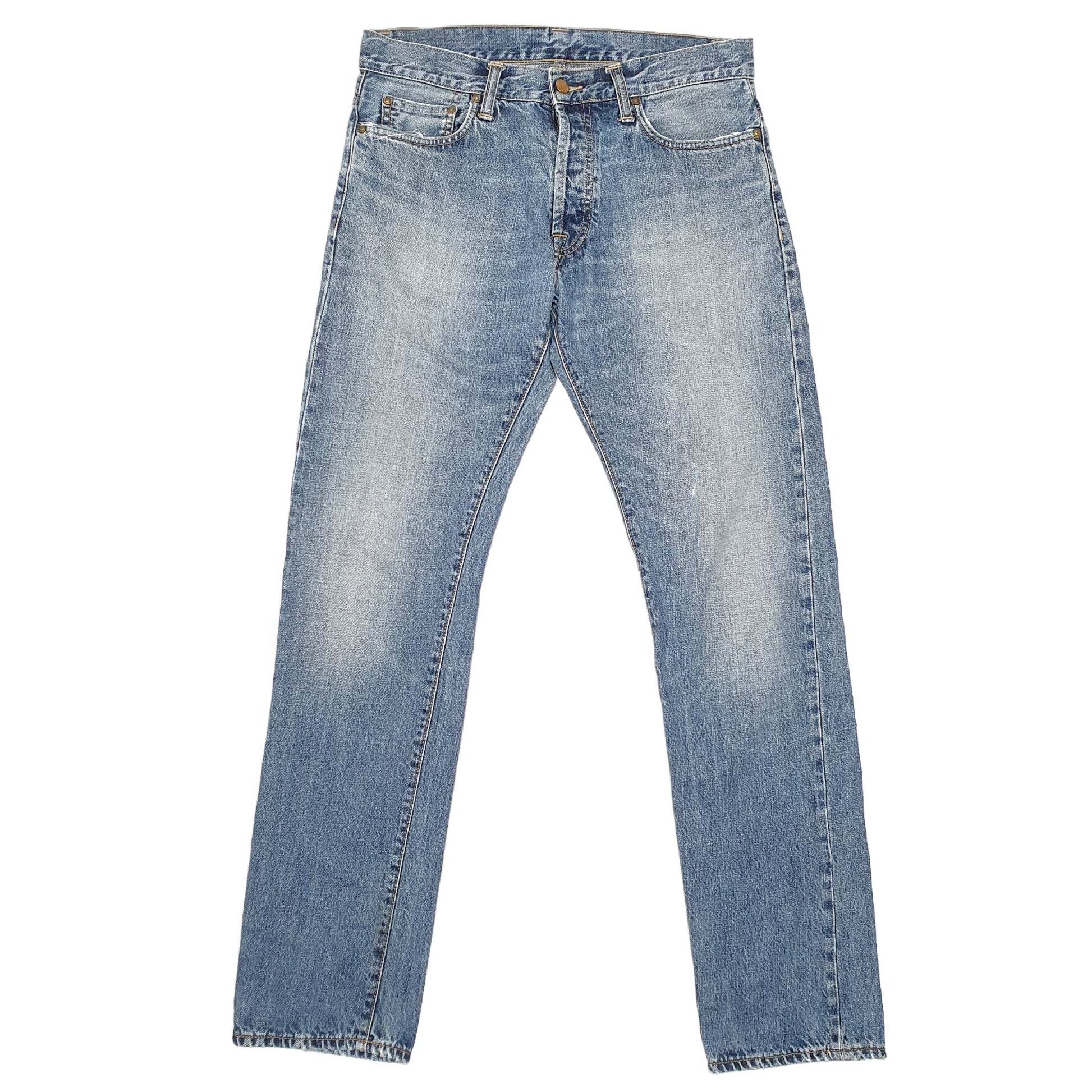 Mens Blue Carhartt Tapered Klondike WIP Casual JeansW32 L32