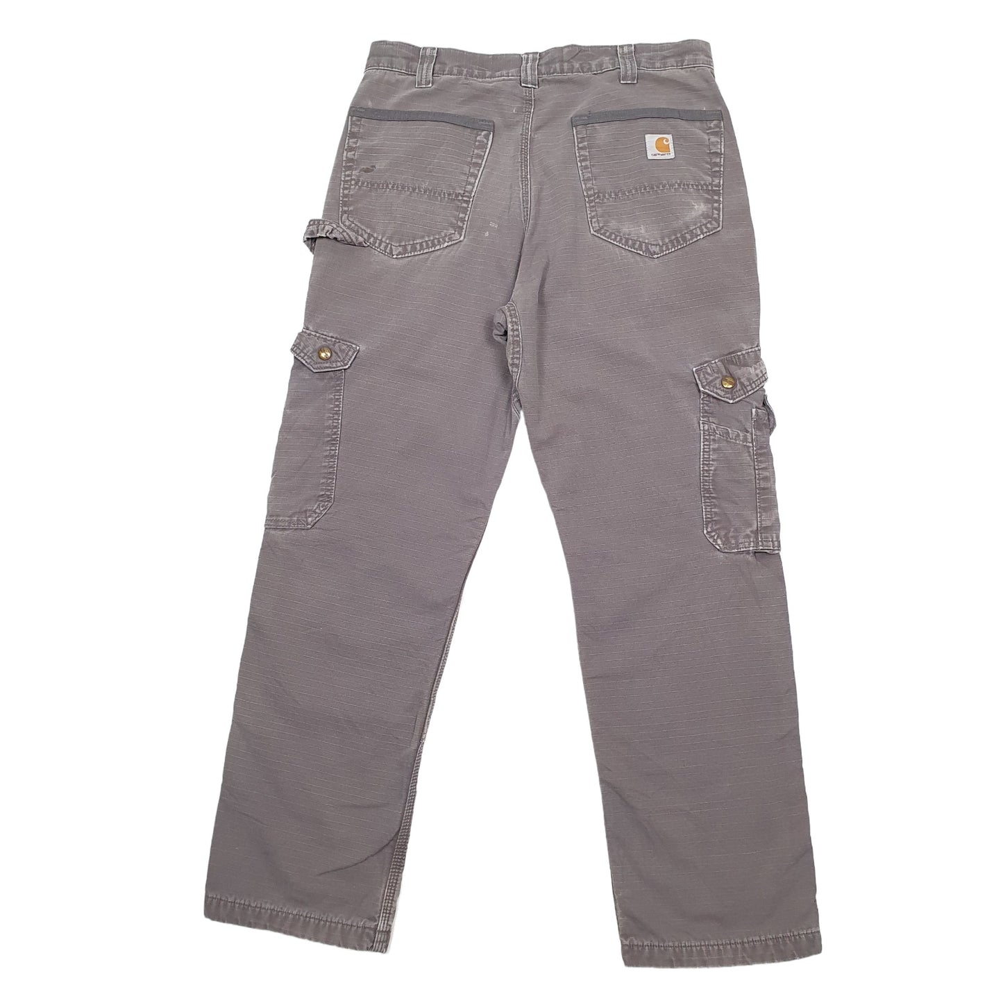 Mens Grey Carhartt Lined Winter Thermal Cargo Trousers