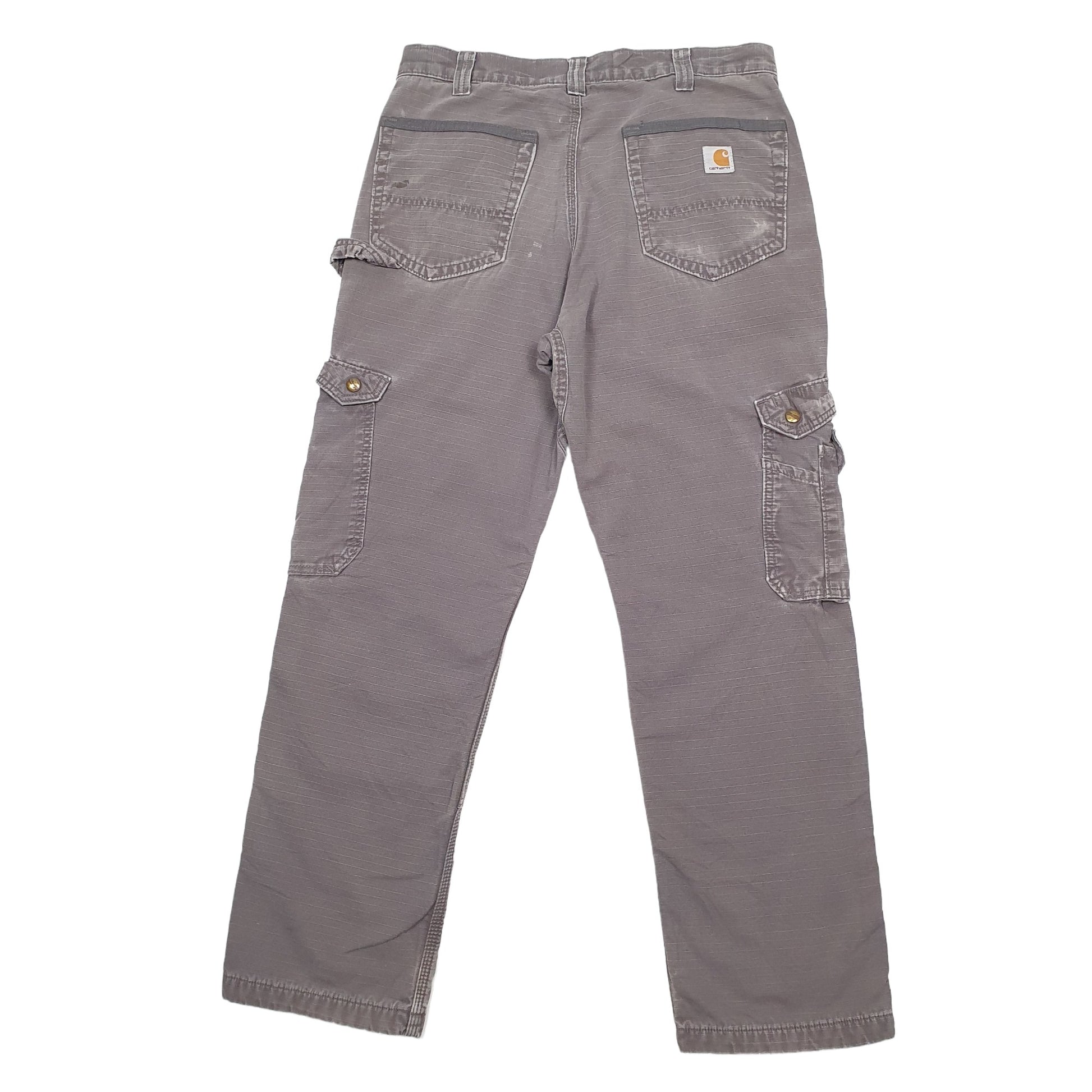 Mens Grey Carhartt Lined Winter Thermal Cargo Trousers