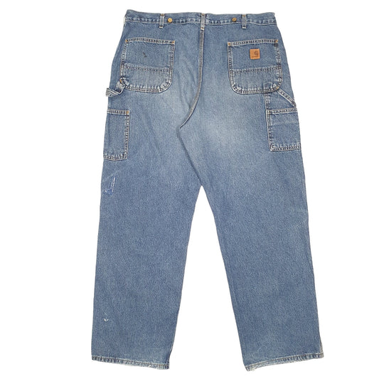 Mens Blue Carhartt Carpenter B13 JeansW40 L32