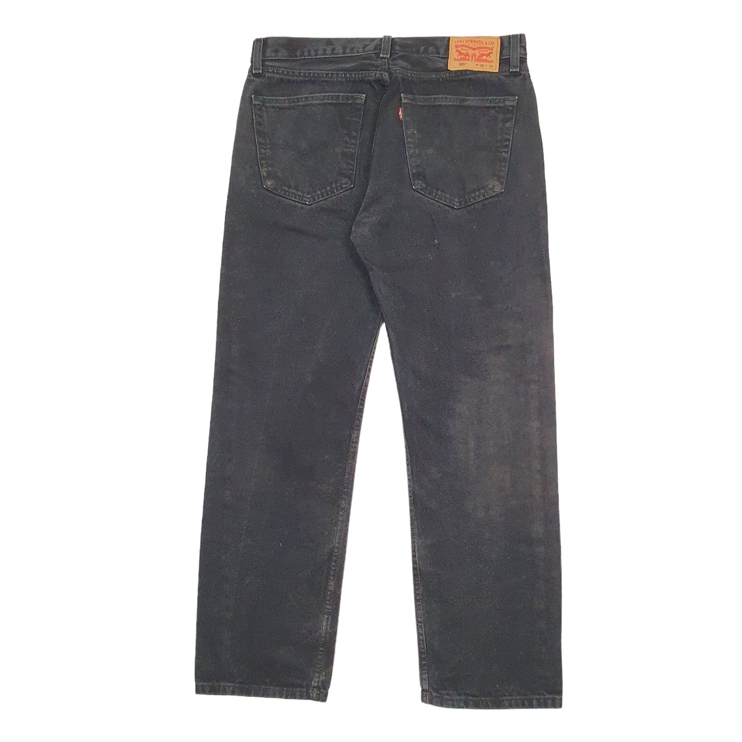 Mens Black Levis  505 JeansW36 L30