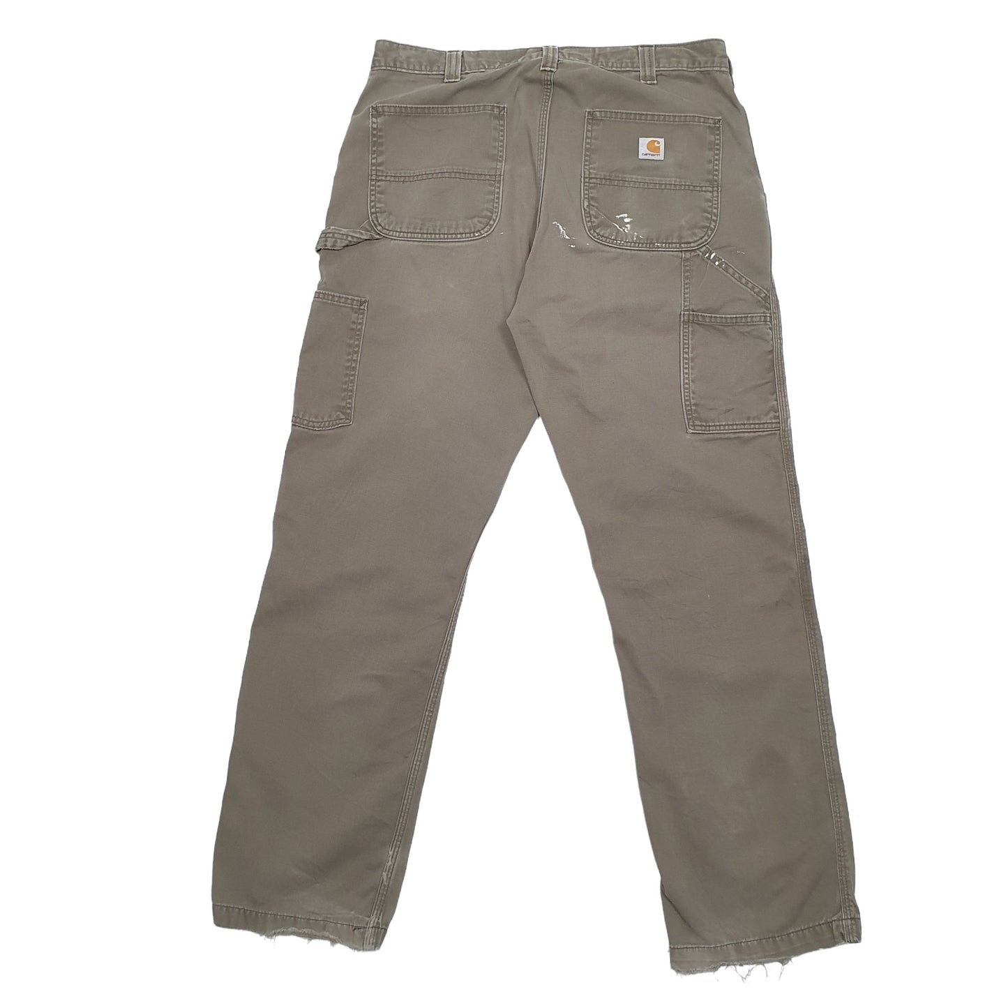 Mens Khaki Carhartt B324 Carpenter Trousers