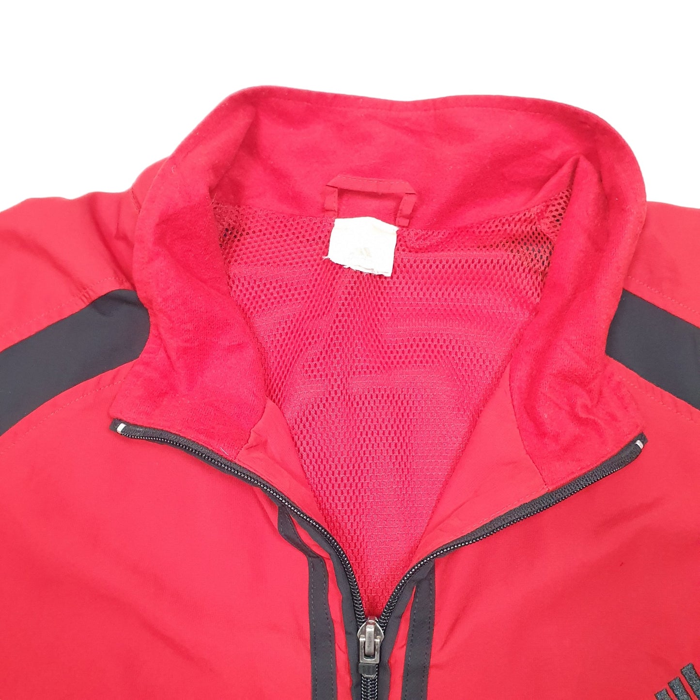Mens Red Adidas Lightweight Running Workout  Coat