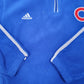 Womens Blue Adidas Chicago Cubs Baseball Quarter Zip Jumper