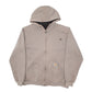 Mens Grey Carhartt Sherpa Lined Fleece Full Zip Jumper