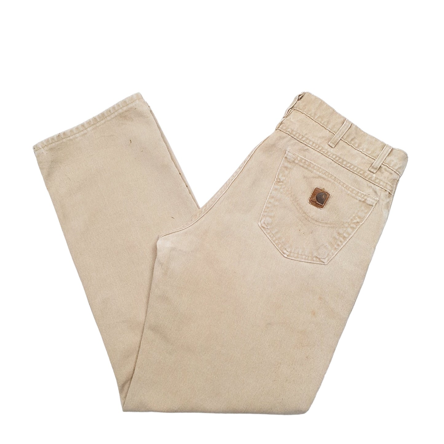 Mens Beige Carhartt  Carpenter JeansW36 L32