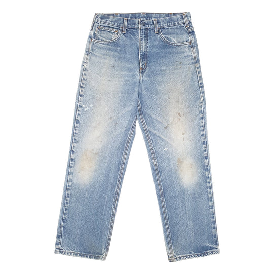 Mens Blue Carhartt Flame Resistant FRB 180 JeansW33 L30