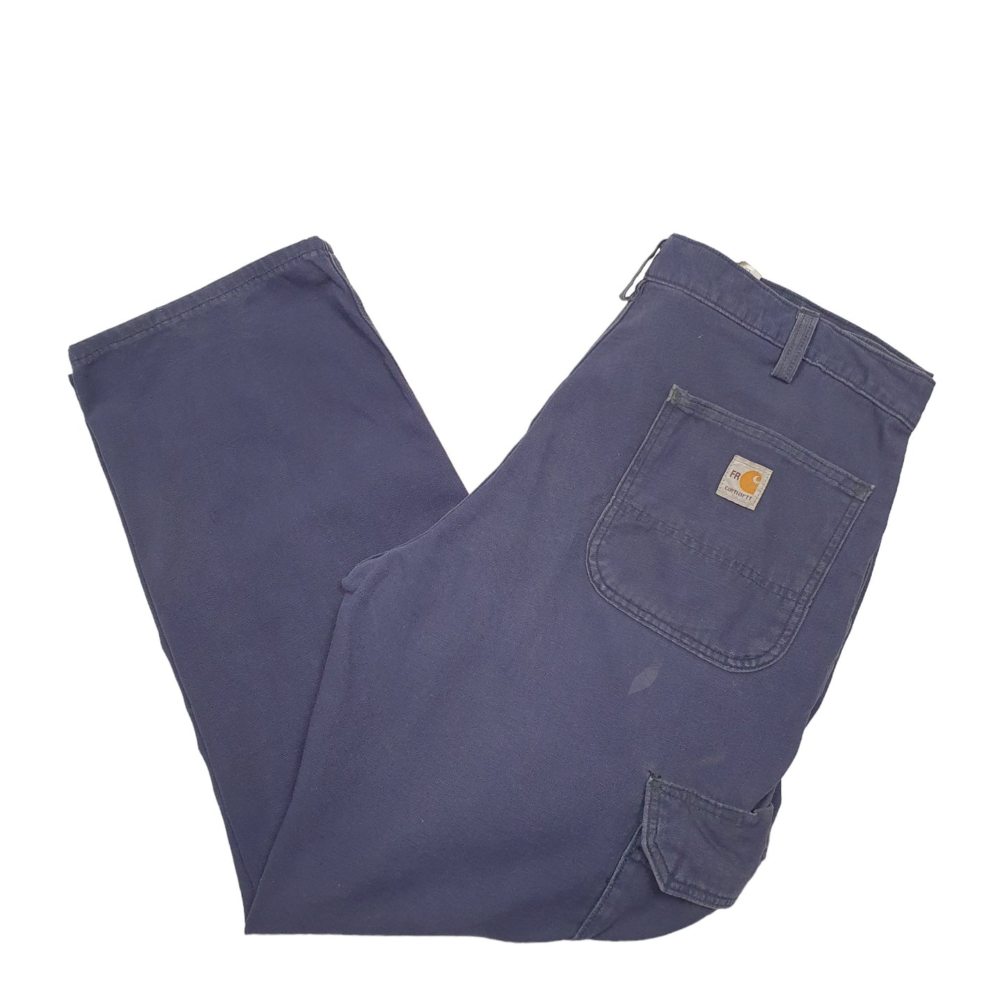 Mens Blue Carhartt FRB240 Fire Resistant Cargo Trousers