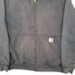 Mens Grey Carhartt Hoodie Active Jacket Full Zip Jumper