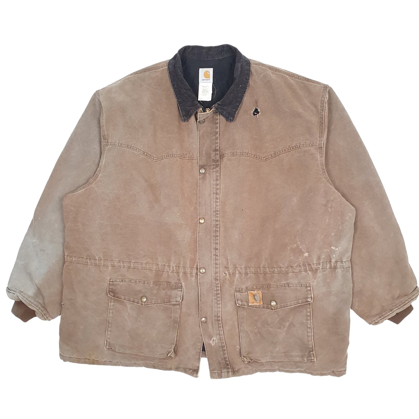 Mens Brown Carhartt C08 CHT Vintage 1999 Made in USA Chore Detroit  Coat