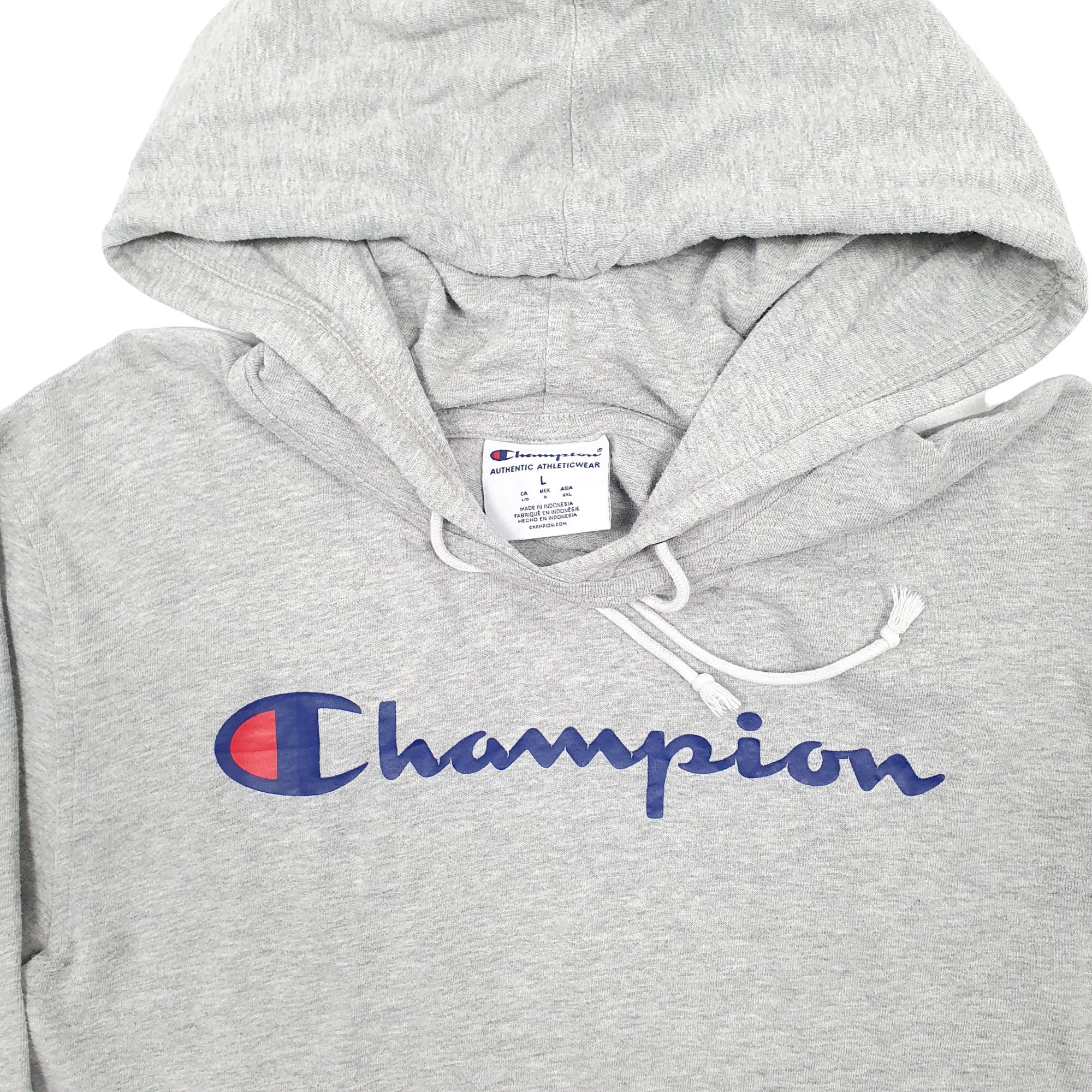 Mens Champion Grey Hoodie Lightweight Jumper L Bundl Clothing