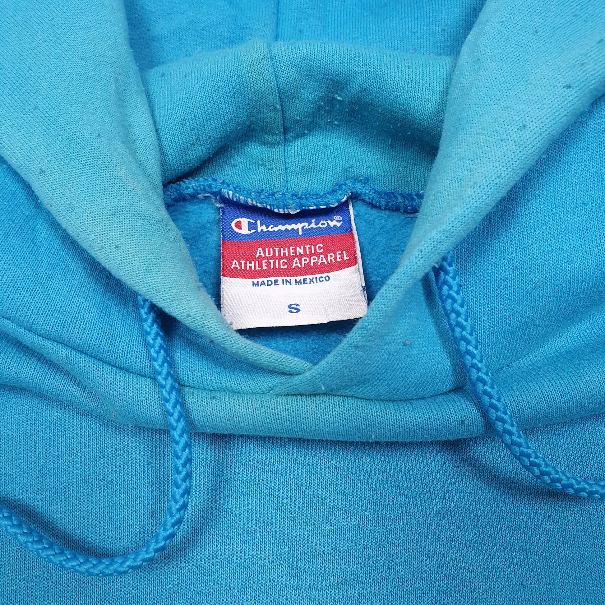 Mens Blue Champion Columbia College USA Hoodie Jumper