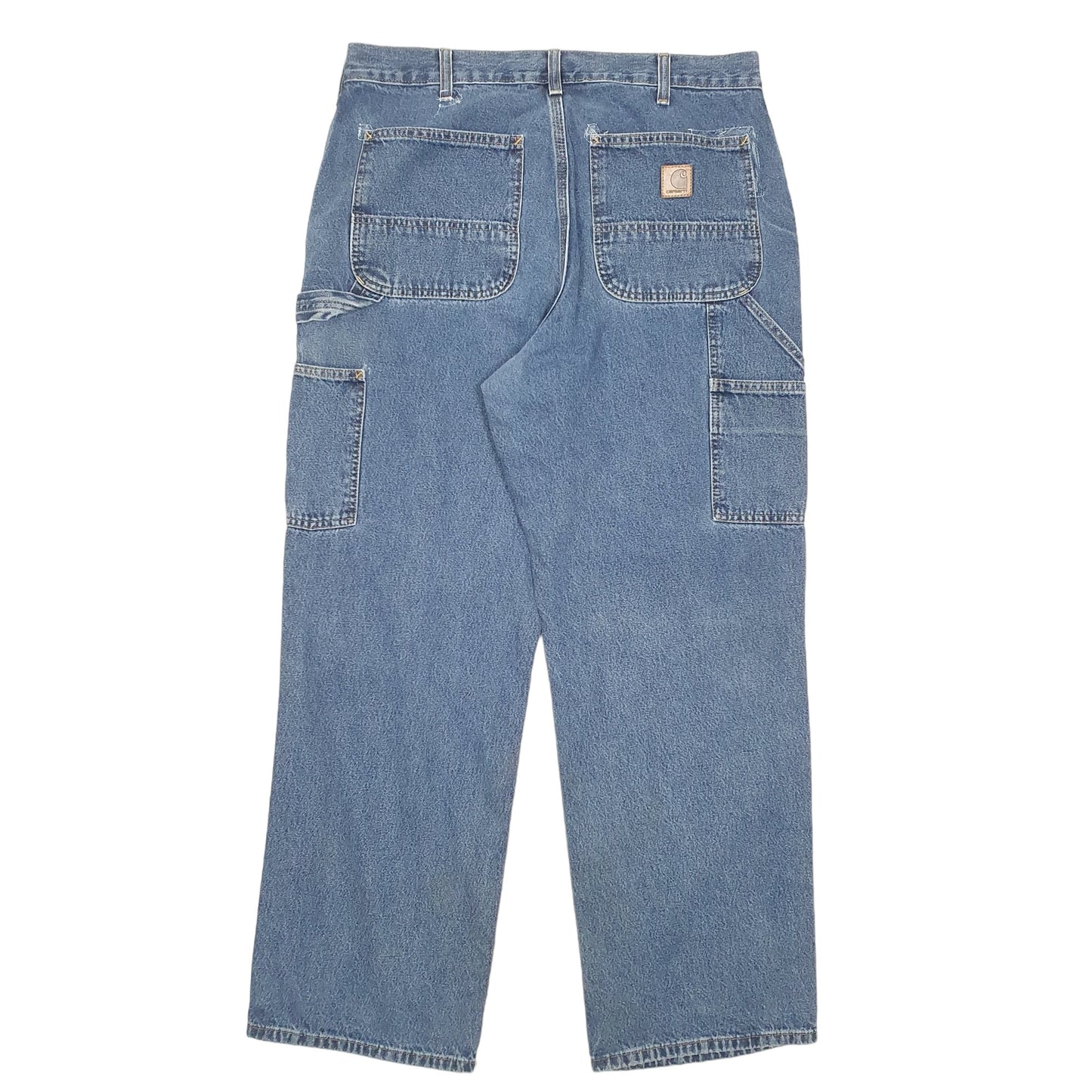 Mens Blue Carhartt Carpenter B13 JeansW34 L30