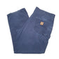 Mens Blue Carhartt B159 Carpenter Trousers