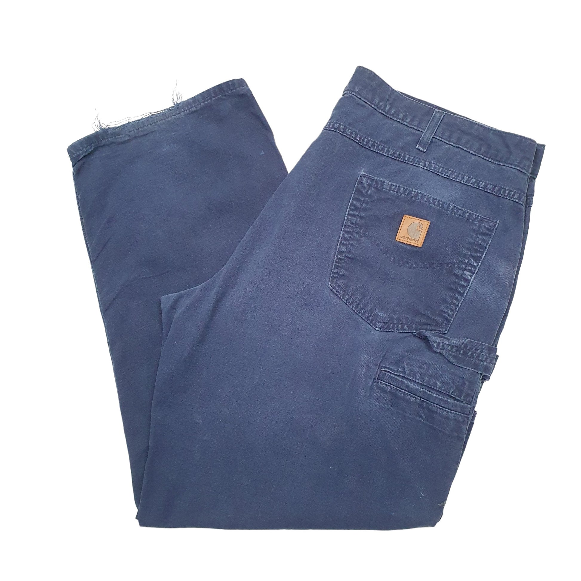 Mens Blue Carhartt B159 Carpenter Trousers