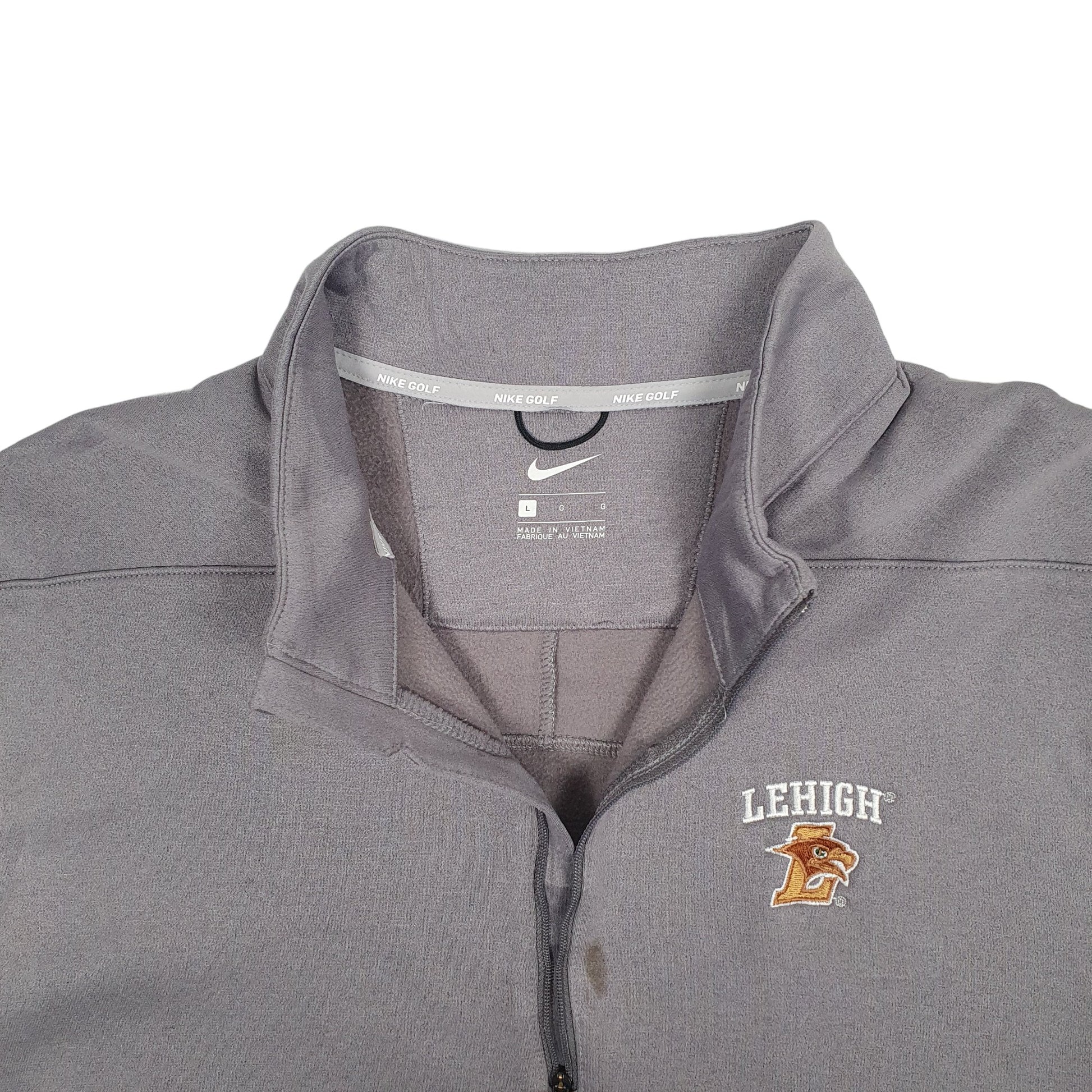 Mens Grey Nike Golf USA College Quarter Zip Jumper