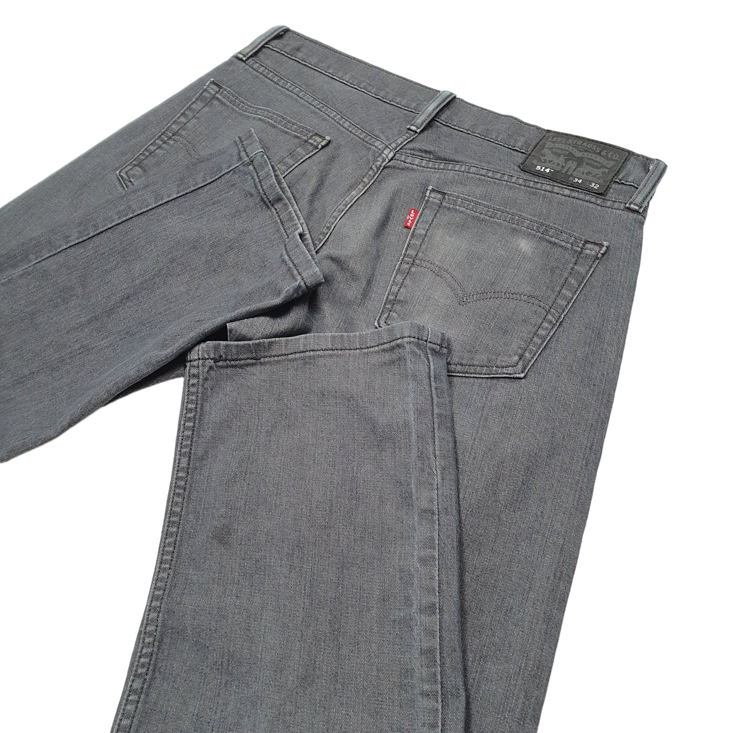 Mens Grey Levis  514 JeansW34 L32