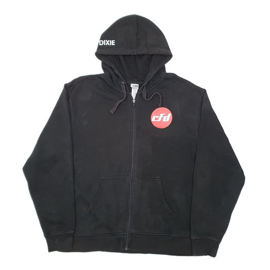 Mens Black Champion Hoodie Cross Fit Dixie Full Zip Jumper