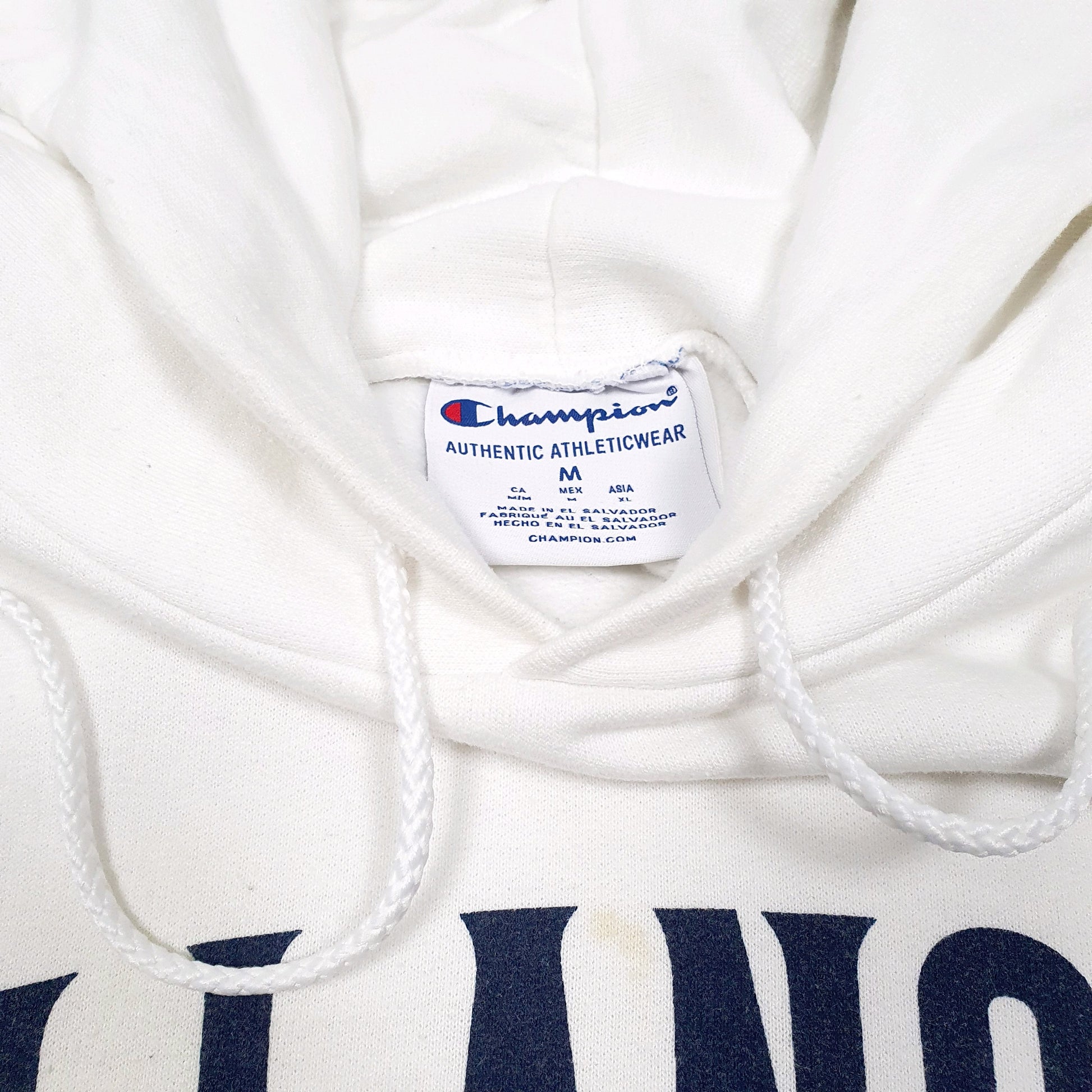 Mens White Champion Villanova University PA USA Hoodie Jumper