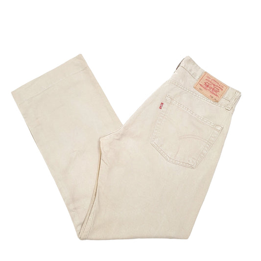 Mens Beige Levis 551 JeansW32 L30