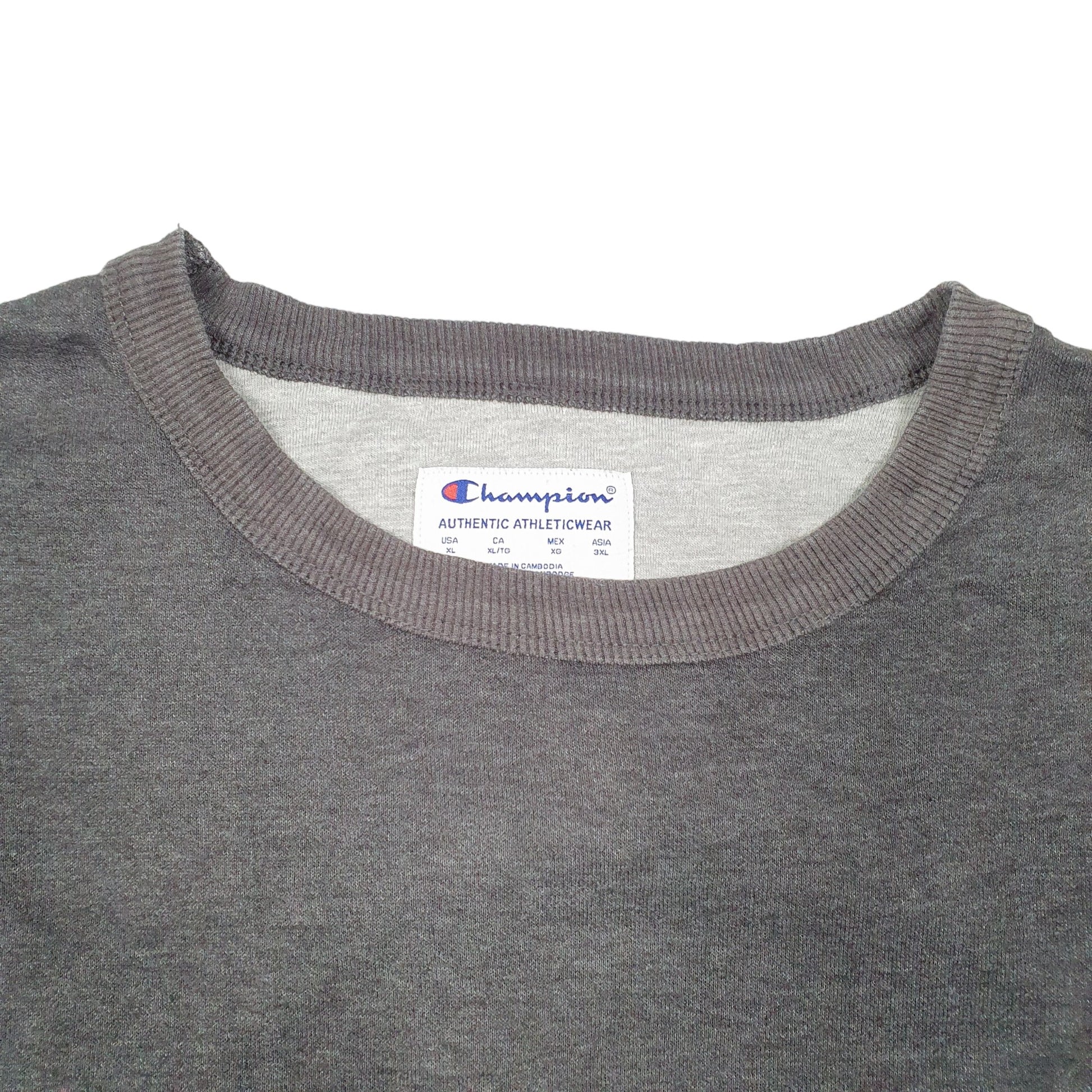 Mens Grey Champion  Crewneck Jumper