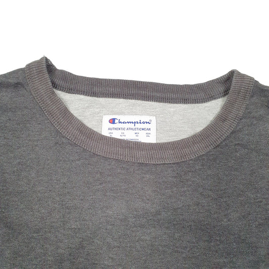 Mens Grey Champion  Crewneck Jumper