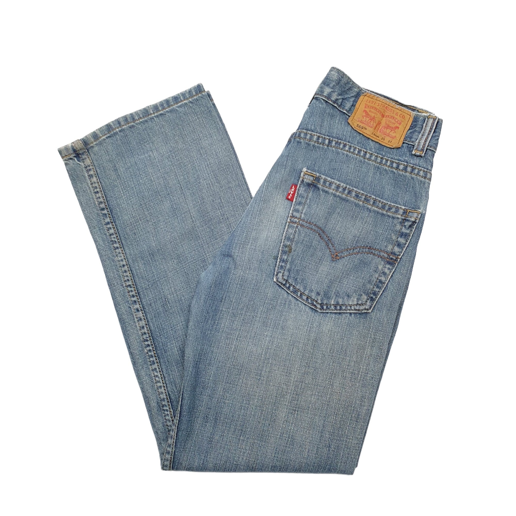 Mens Levis 550 Relaxed Fit Blue Jeans W25 L27 Bundl Clothing