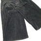 Mens Black Dockers Double Pleated Corduroy Trousers