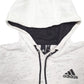 Mens White Adidas  Hoodie Jumper