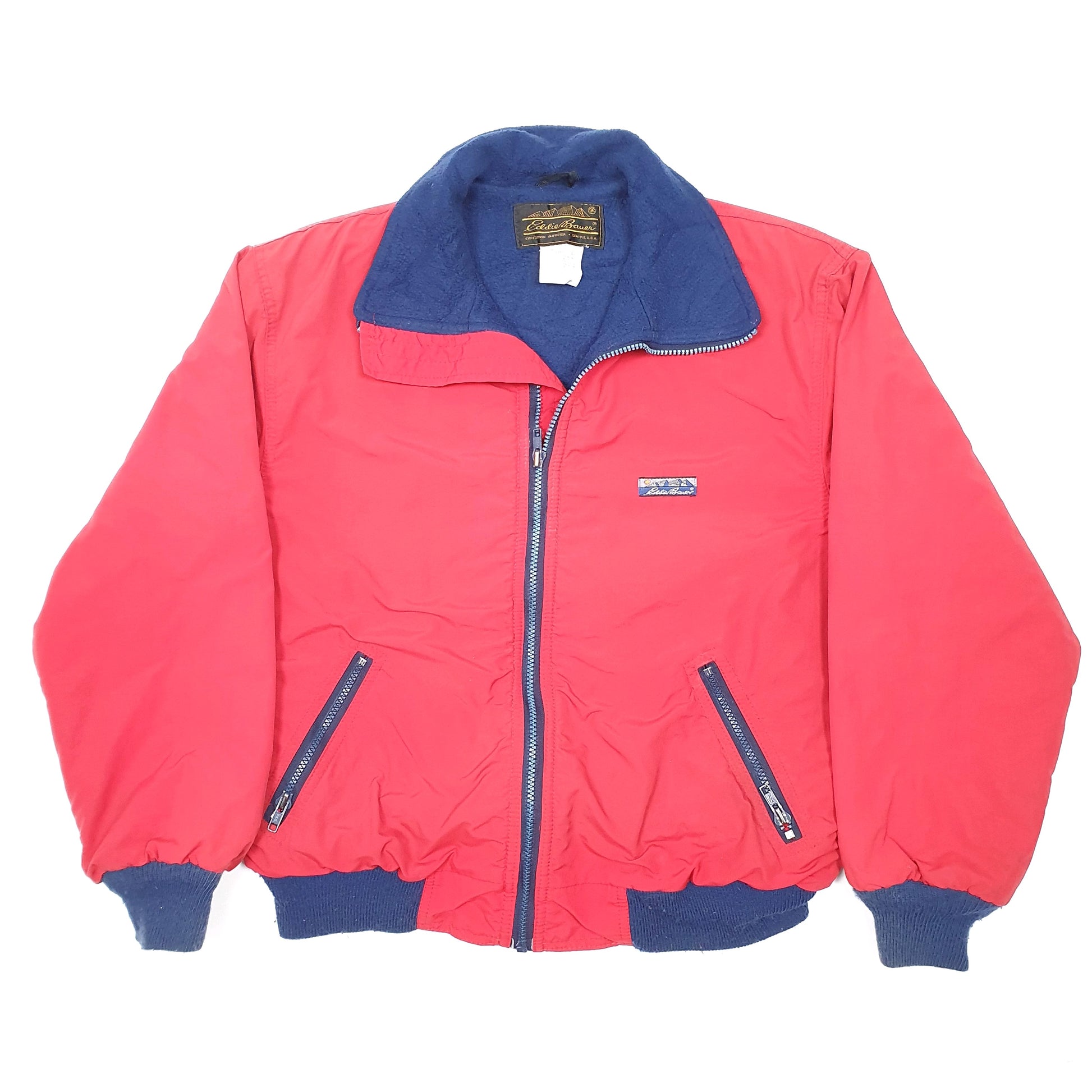 Womens Red Eddie Bauer Made In USA  Coat