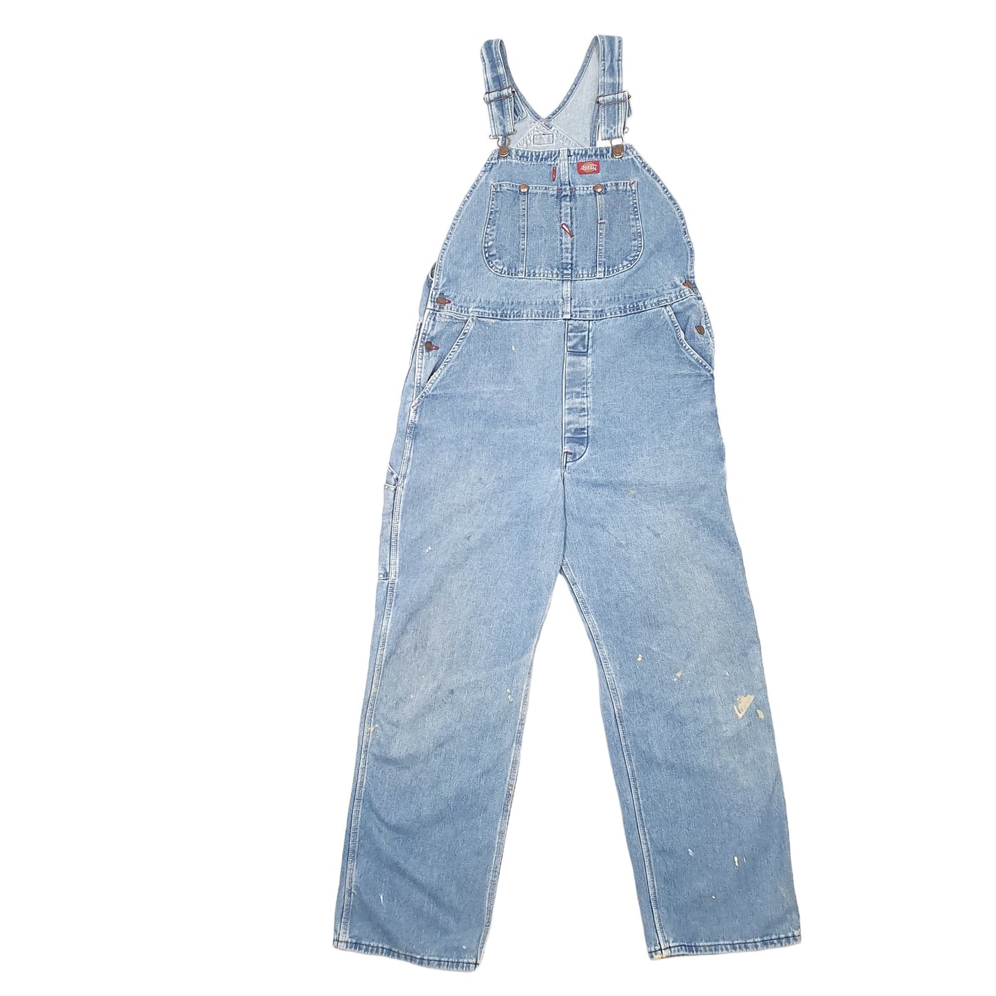 Mens Blue Dickies Denim Jean Overalls Dungaree Trousers