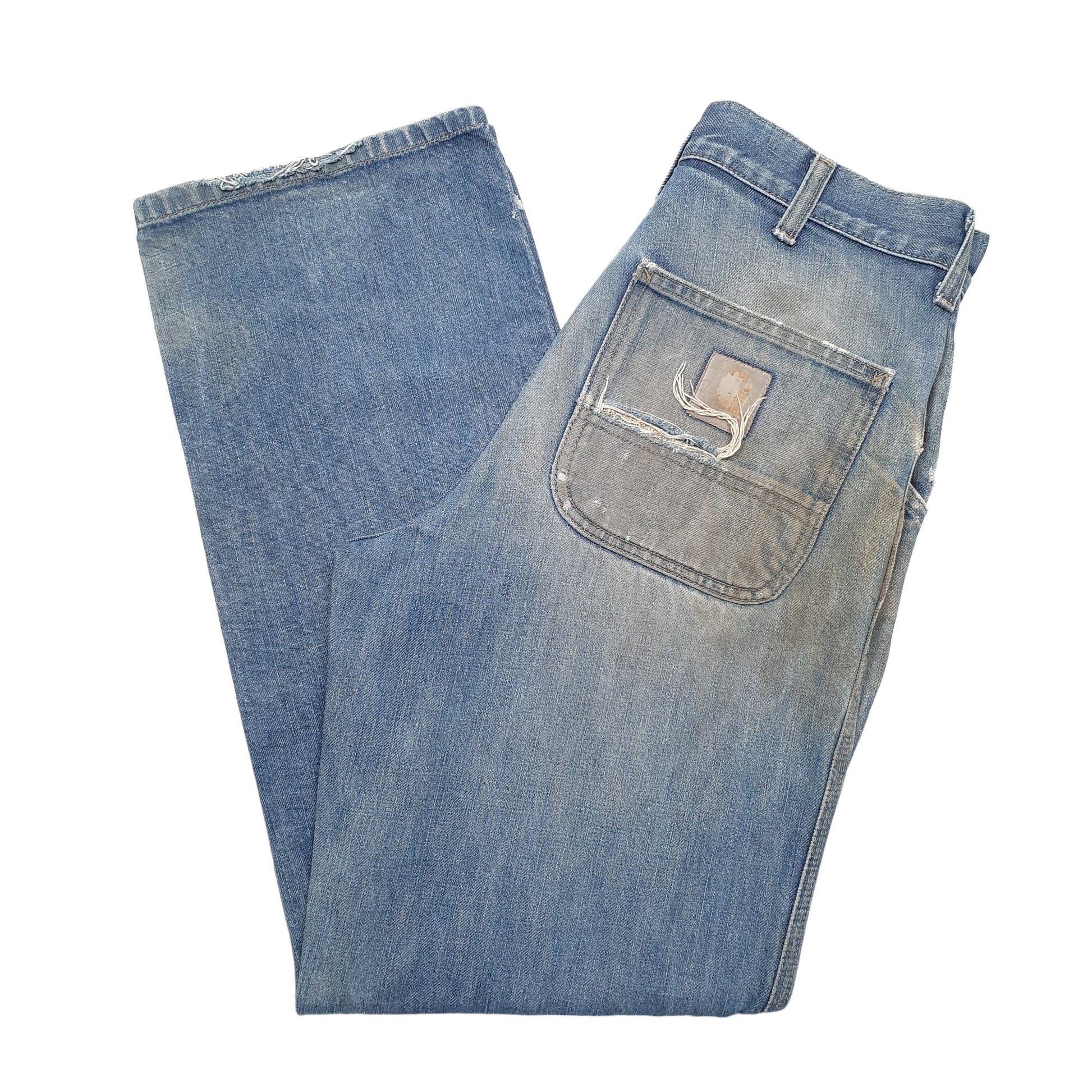 Mens Blue Carhartt  Carpenter Trousers