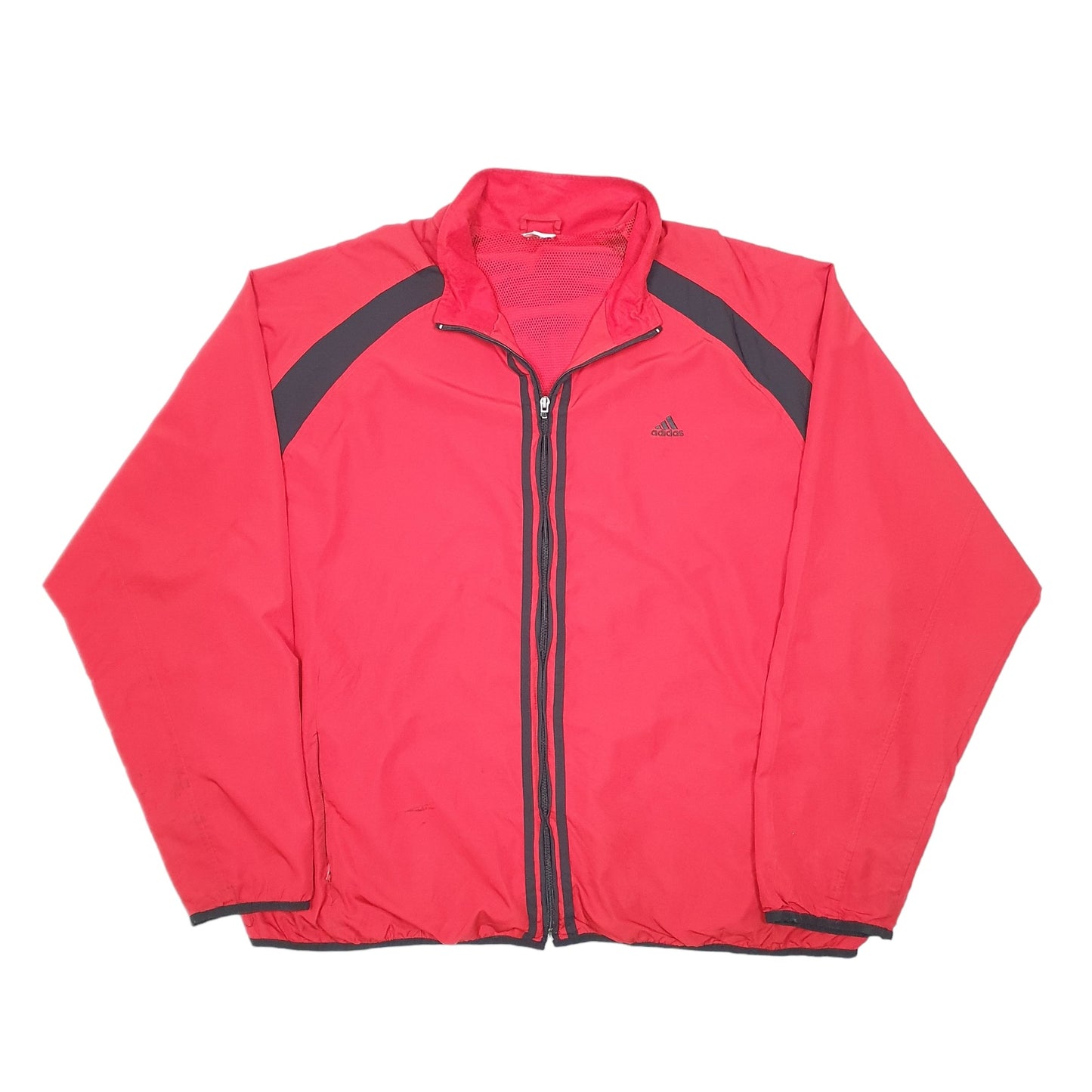 Mens Red Adidas Lightweight Running Workout  Coat