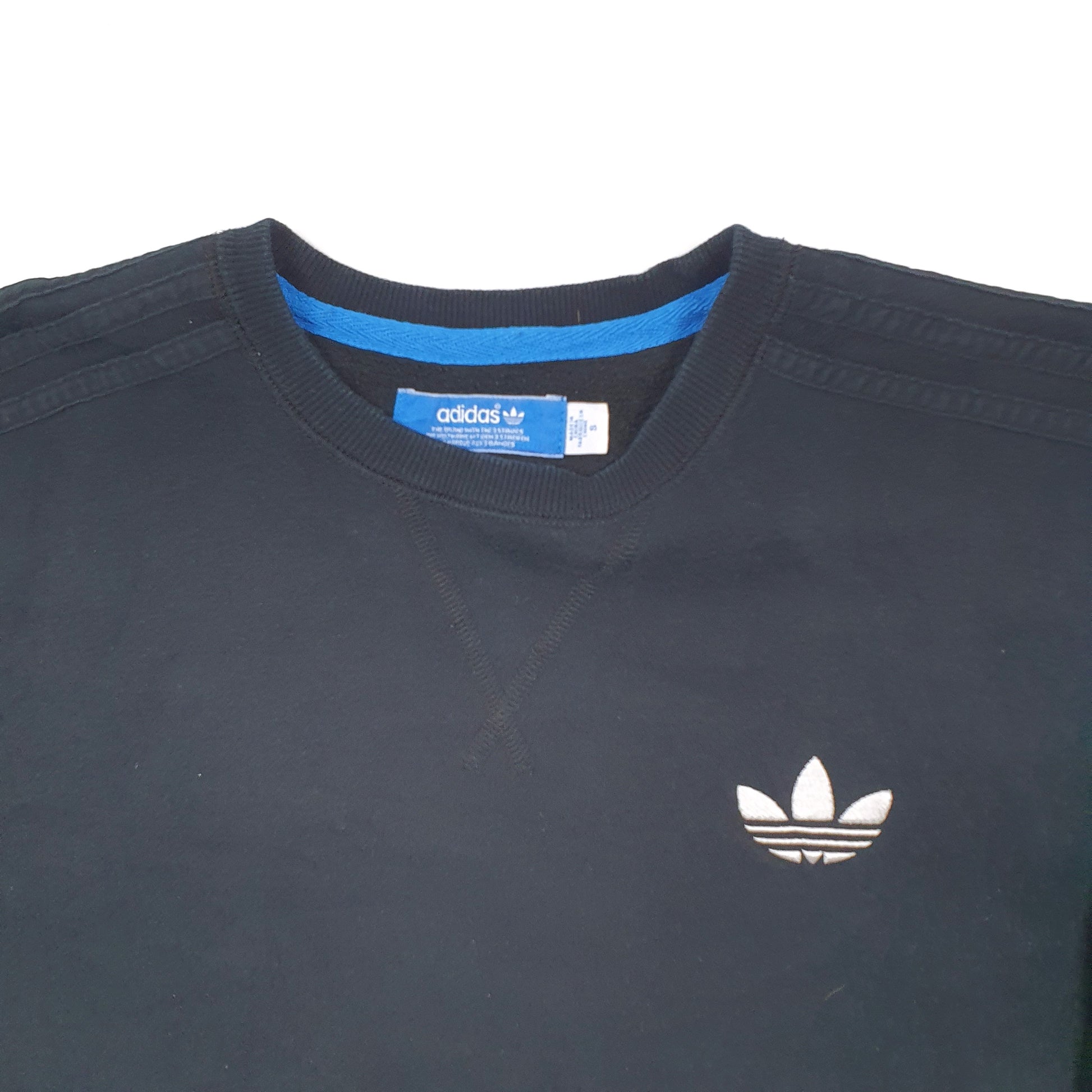 Mens Black Adidas Originals  Crewneck Jumper
