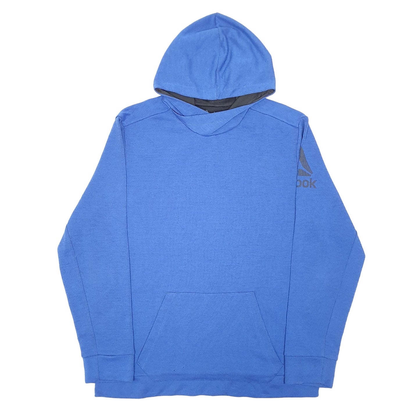 Mens Blue Reebok Active Gym Workout Hoodie Jumper