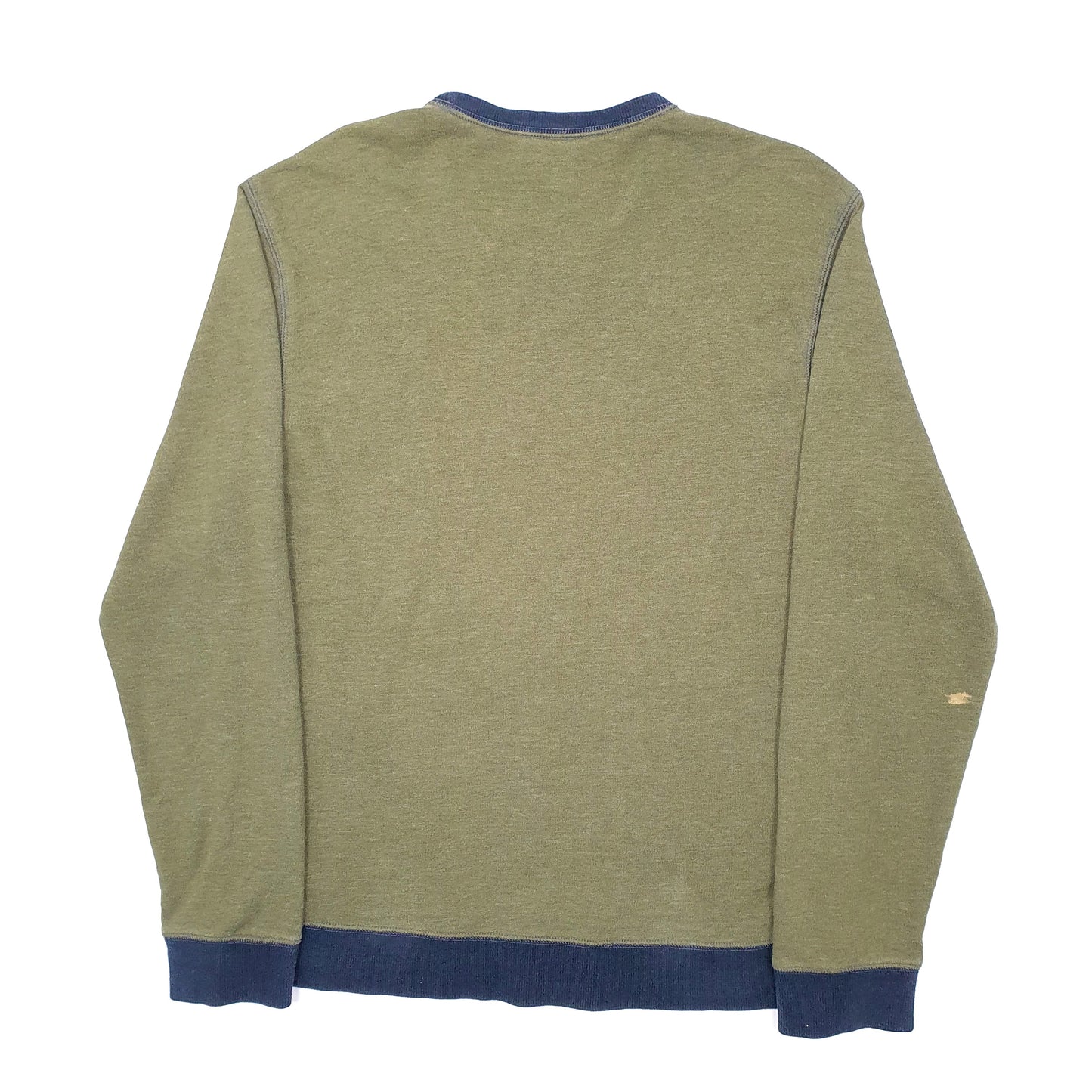 Mens Green Calvin Klein Lightweight Crewneck Jumper