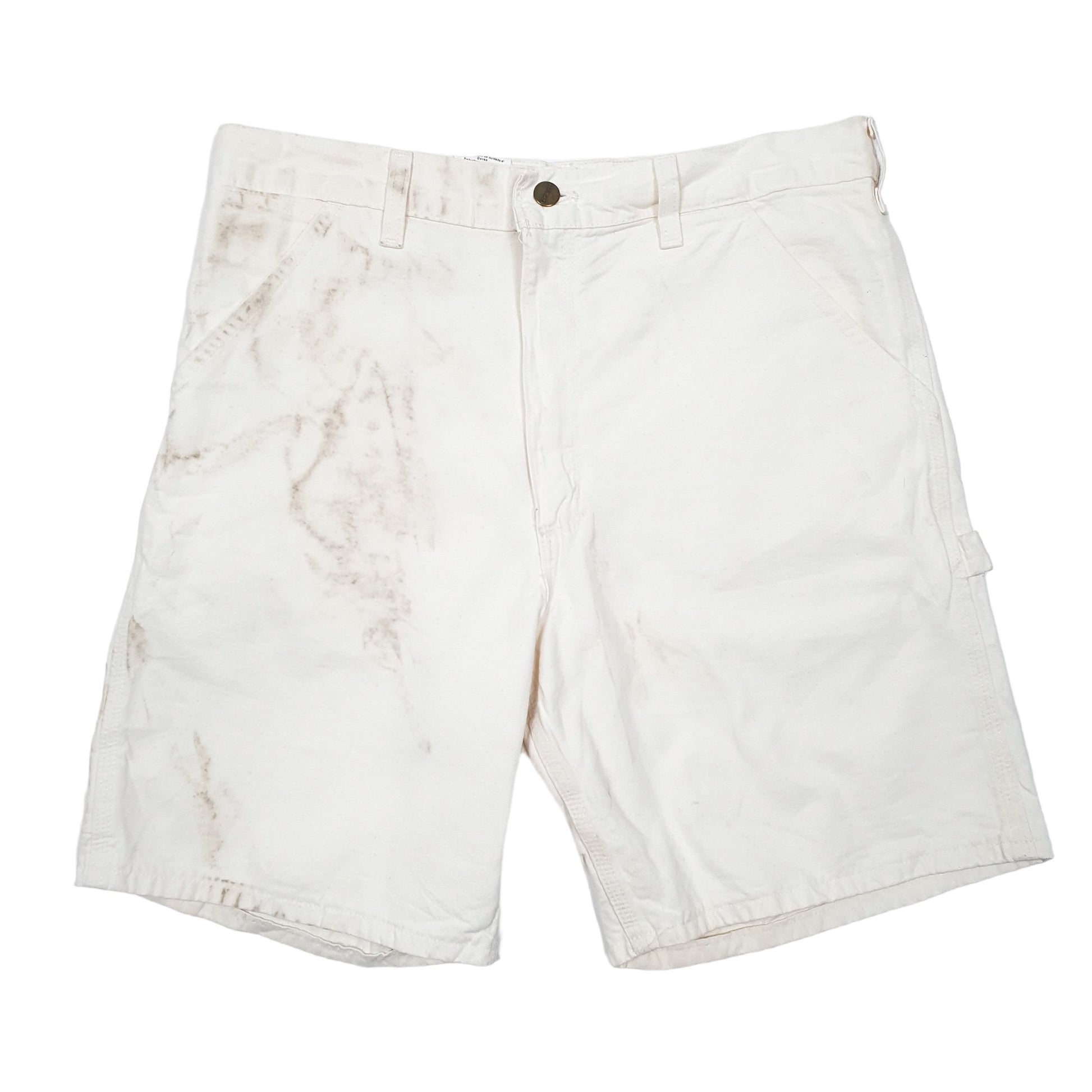 Mens Cream Carhartt  Carpenter Shorts