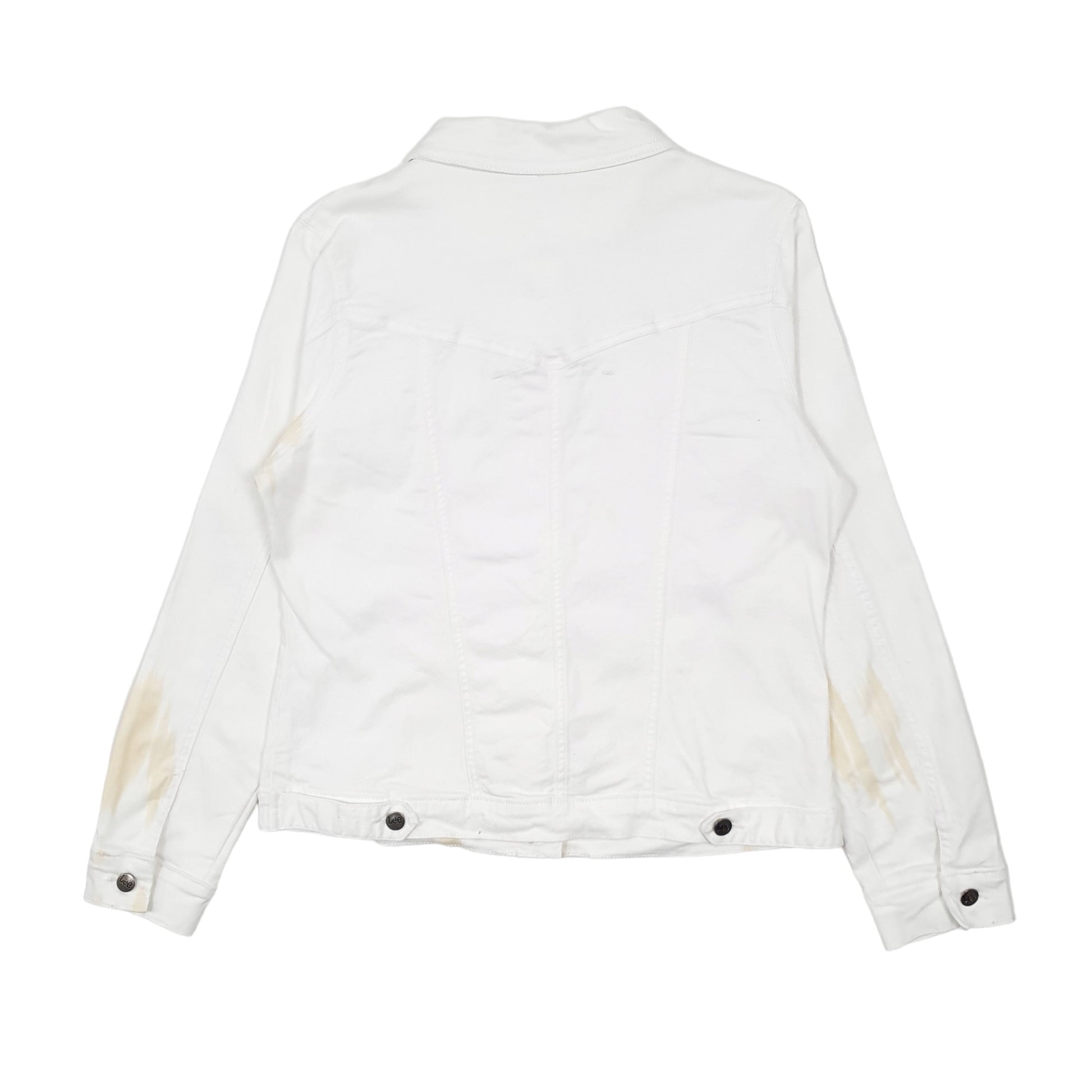Womens White Lee Riders Trucker  Coat