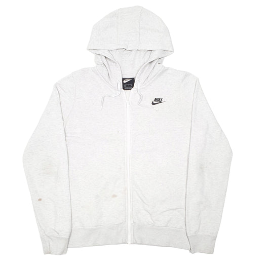 Mens Grey Nike Hoodie Full Zip Jumper