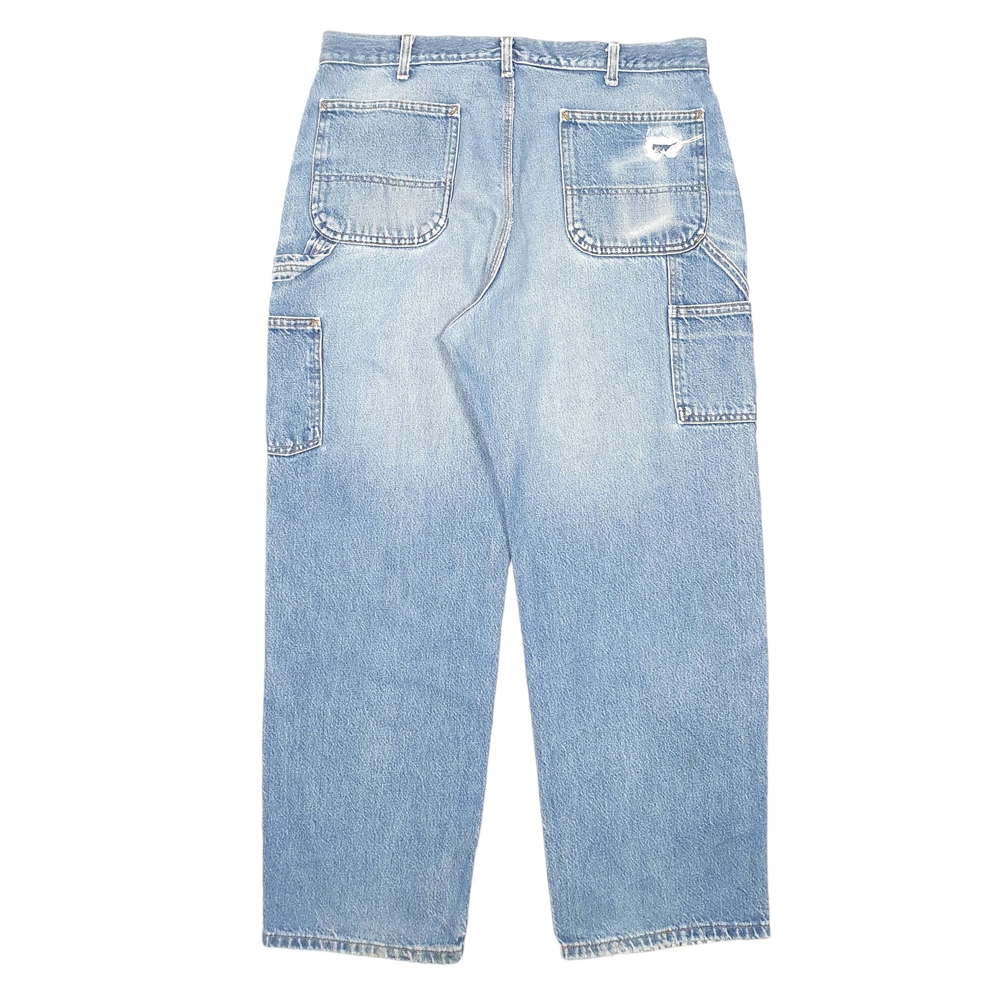 Mens Blue Carhartt Carpenter B137 JeansW36 L30