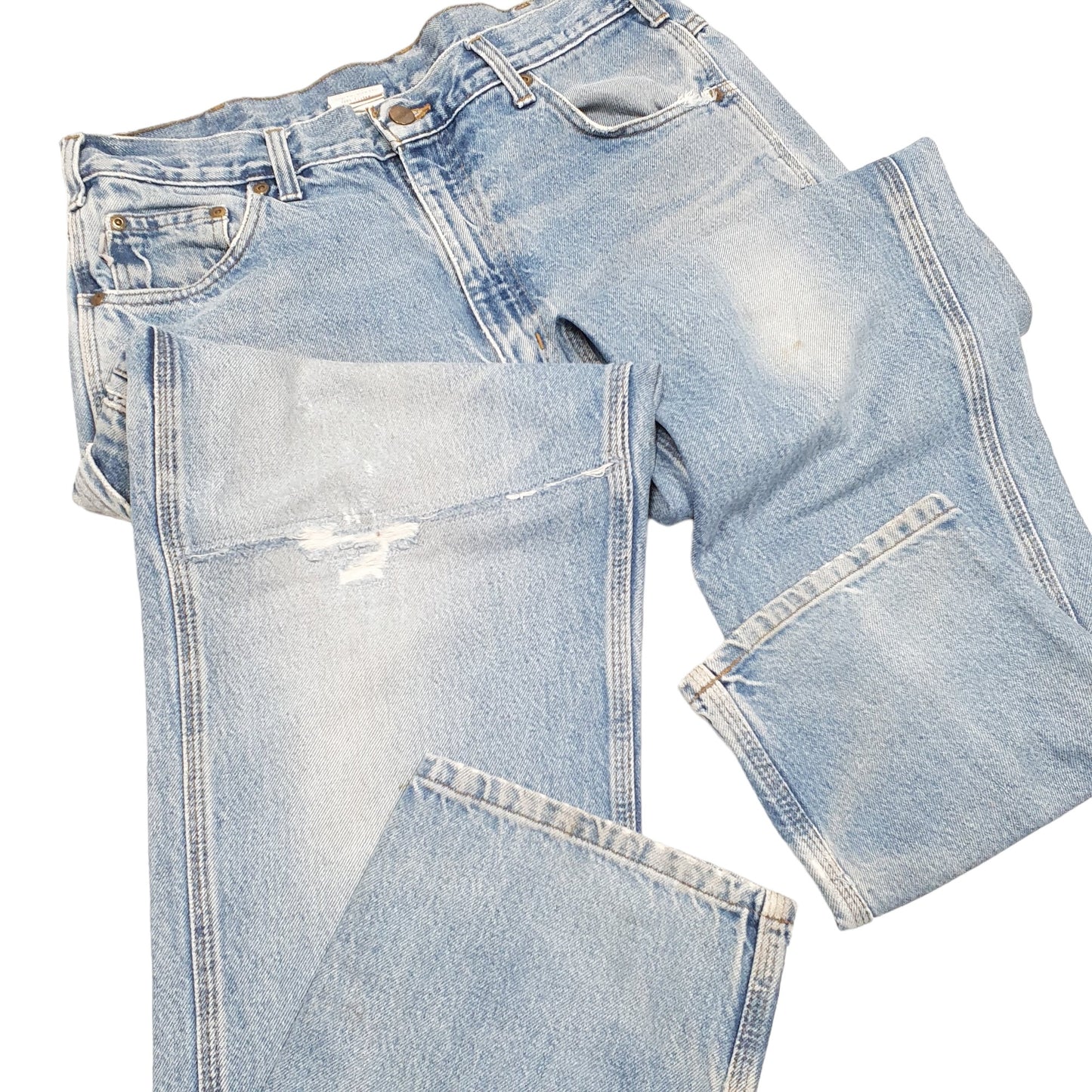 Mens Blue Carhartt Carpenter Relaxed B171 JeansW36 L34