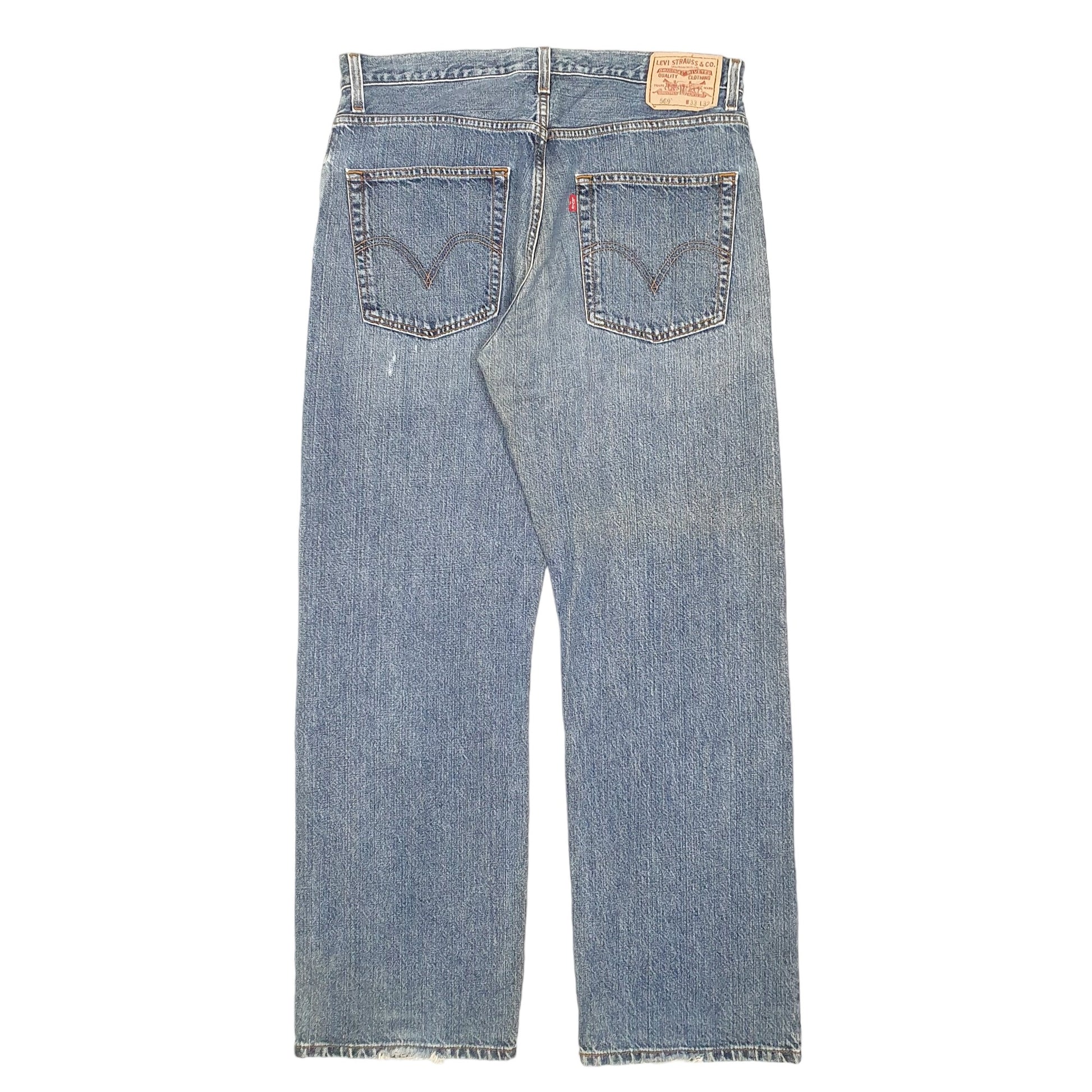 Mens Blue Levis  569 JeansW33 L32