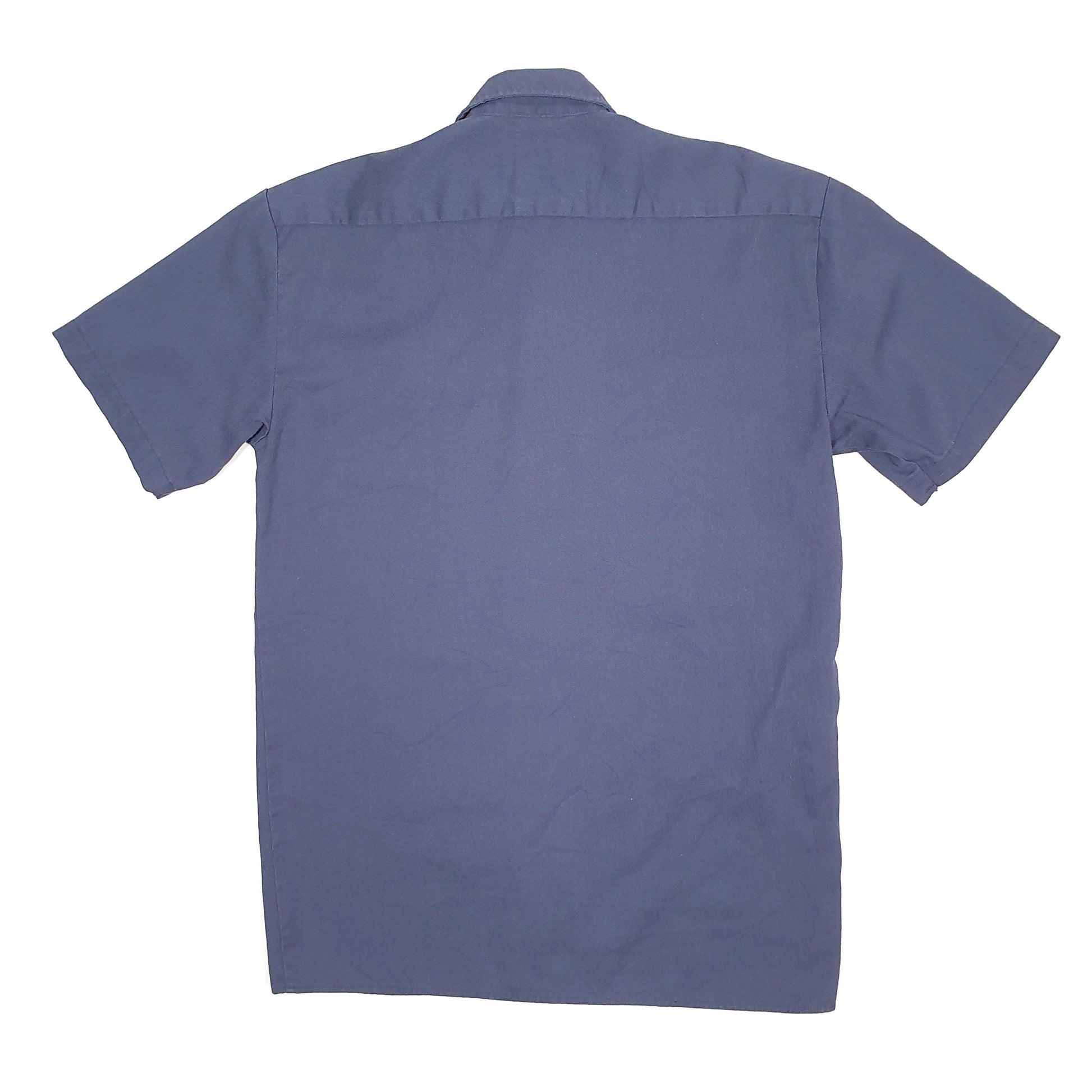 Mens Navy Dickies Workwear Short Sleeve Shirt