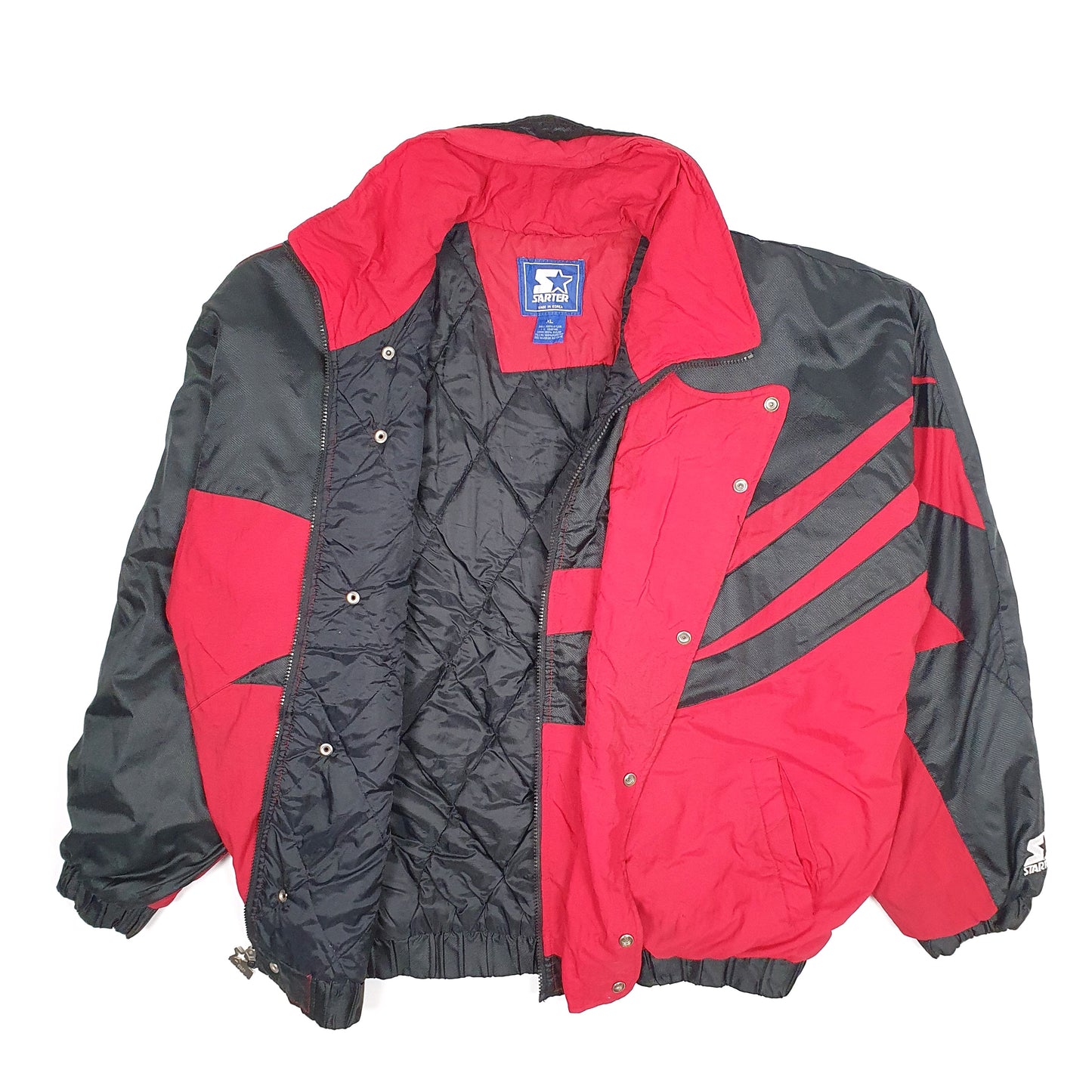 Mens Red Starter Vintage 1990s Nebraska Huskers USA College  Coat