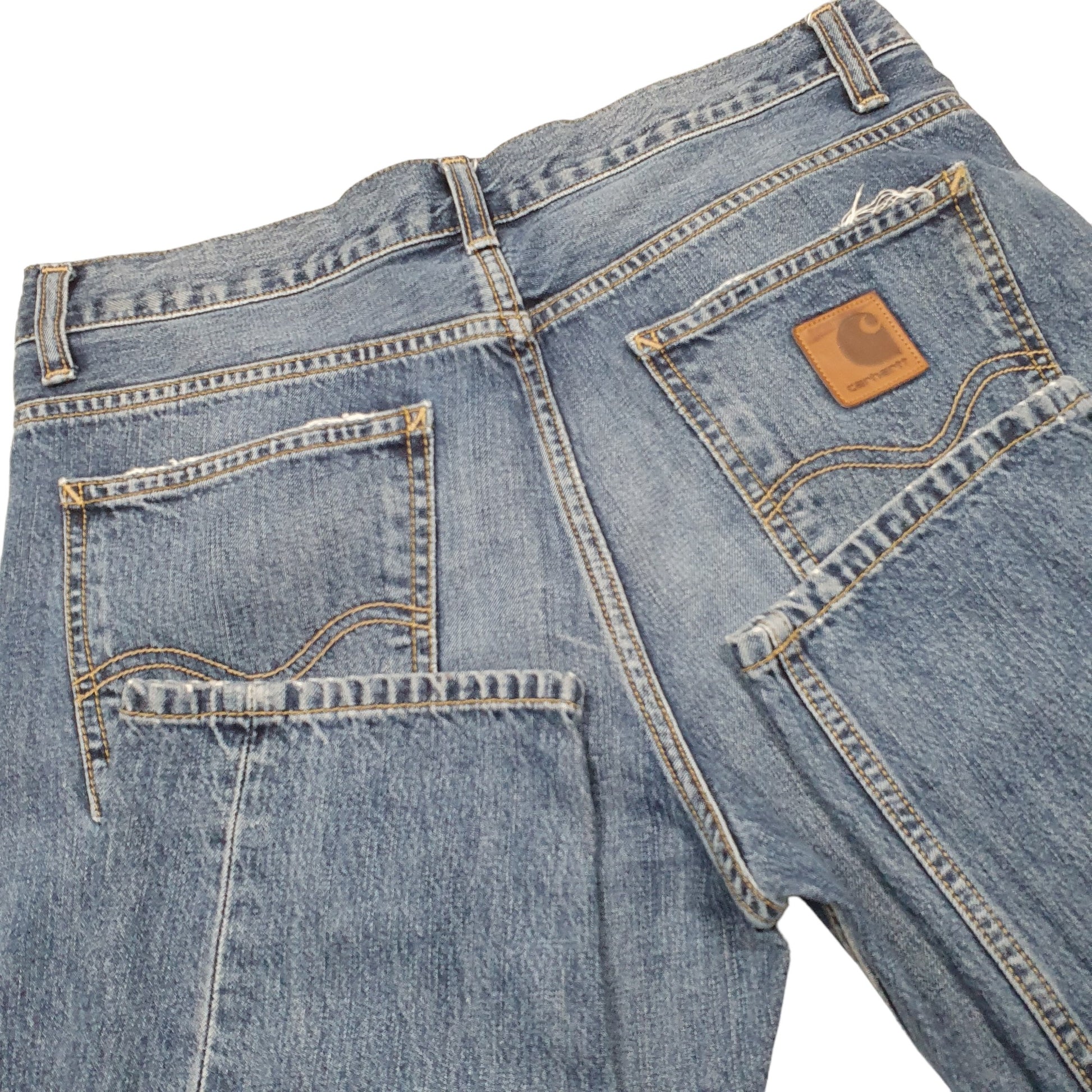 Mens Blue Carhartt WIP Texas Pant Casual JeansW32 L32