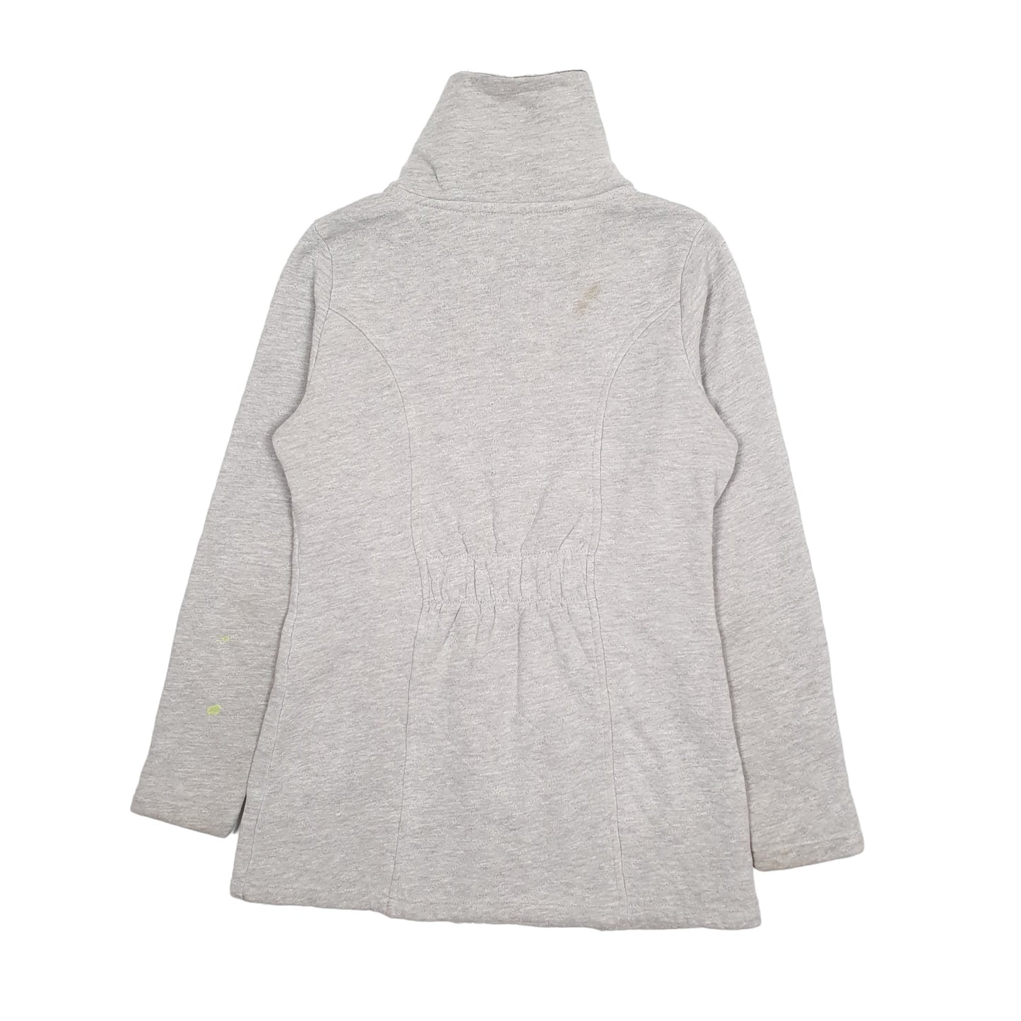 Womens Grey The North Face Longline Trench Fleece Full Zip Jumper