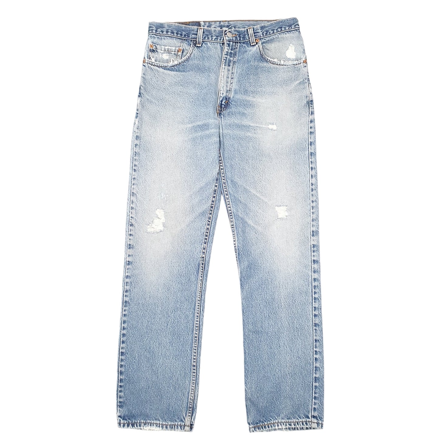 Mens Blue Levis Vintage 90s Made In USA 505 JeansW34 L32