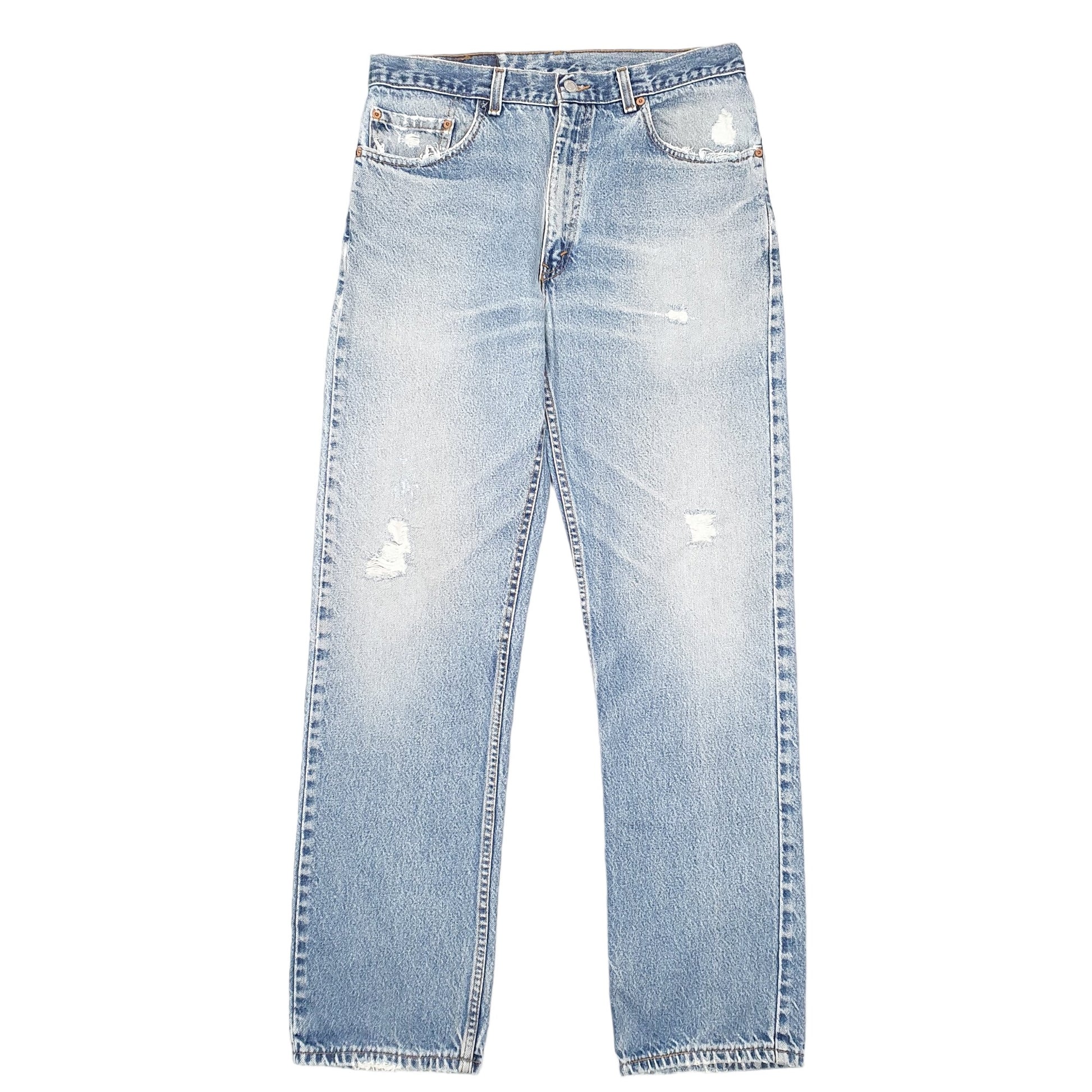 Mens Blue Levis Vintage 90s Made In USA 505 JeansW34 L32