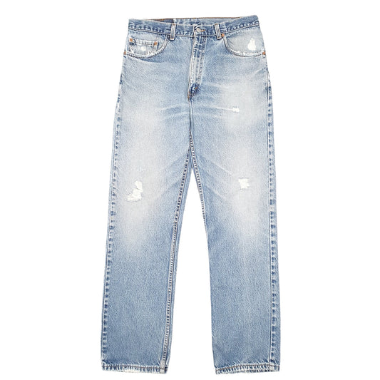 Mens Blue Levis Vintage 90s Made In USA 505 JeansW34 L32