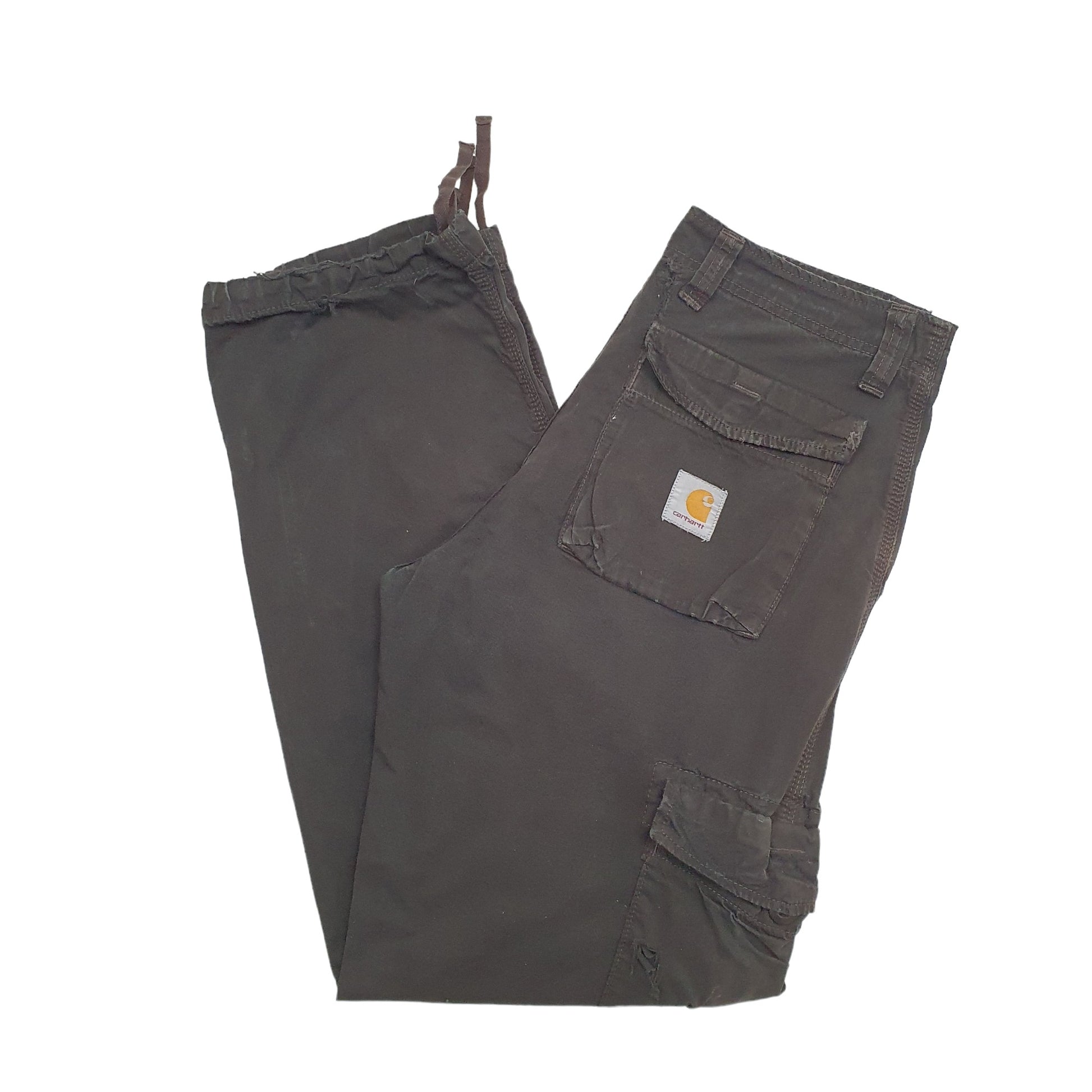 Mens Black Carhartt  Cargo Trousers